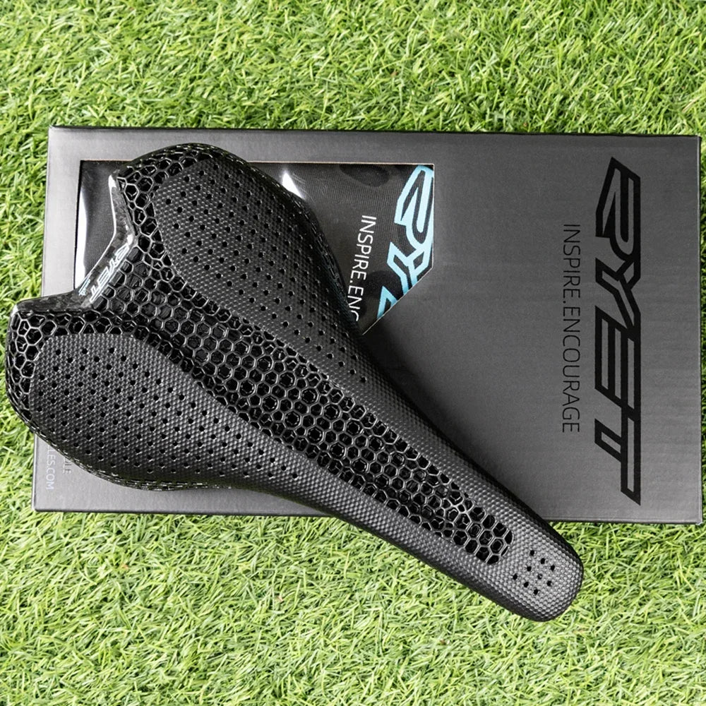 RYET 3D Printed Carbon Saddle 175g Ultra Lightweight (Oval Rails 7x9mm)