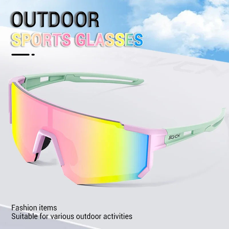 SCVCN New Outdoor Cycling Sunglasses Men Women MTB Driving Bike Glasses Sports Climbing Protective Glasses Bicycle UV400 Goggles