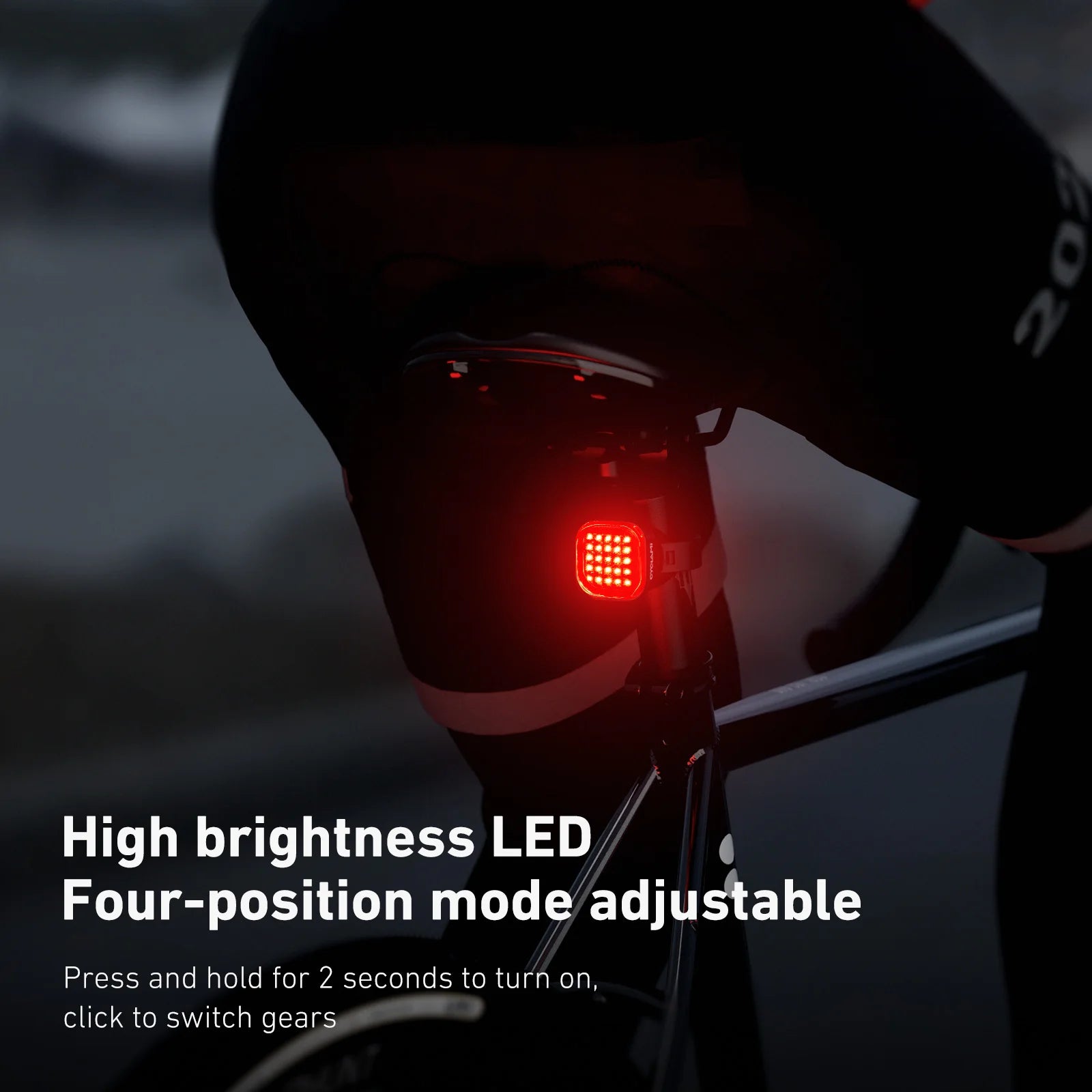 CYCLAMI Bike TailLight Smart Sensing MTB Road Bicycle Rear Light IPX6 Waterproof Type-C Charging Tail light