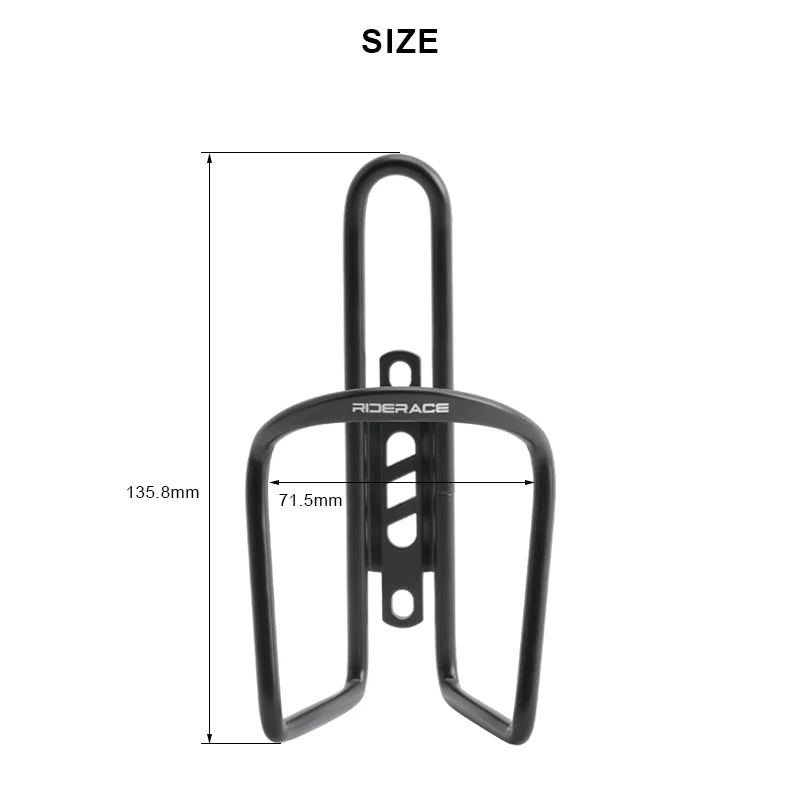Bicycle Water Bottle Cage Aluminum Alloy Bike Drink Water Bottle Rack Holder Mount Lightweight One-Piece Cycling Accessories