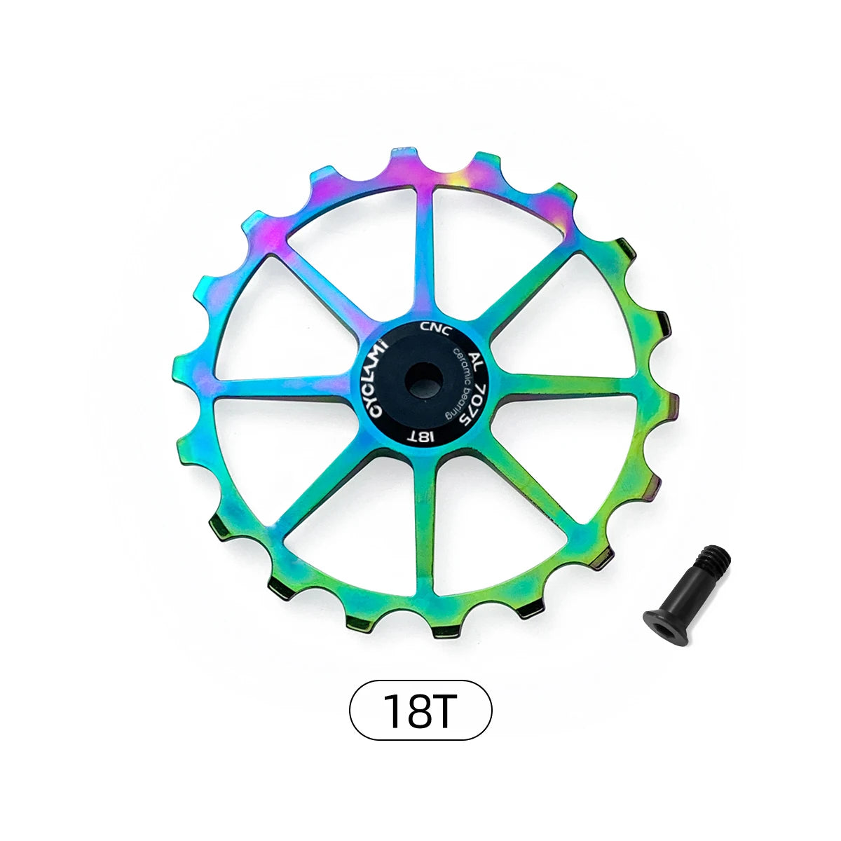 CYCLAMI 13T 16T 17T 18T MTB Bicycle Rear Derailleur Jockey Wheel Ceramic Bearing Pulley AL7075 CNC Road Bike Guide Roller Idler
