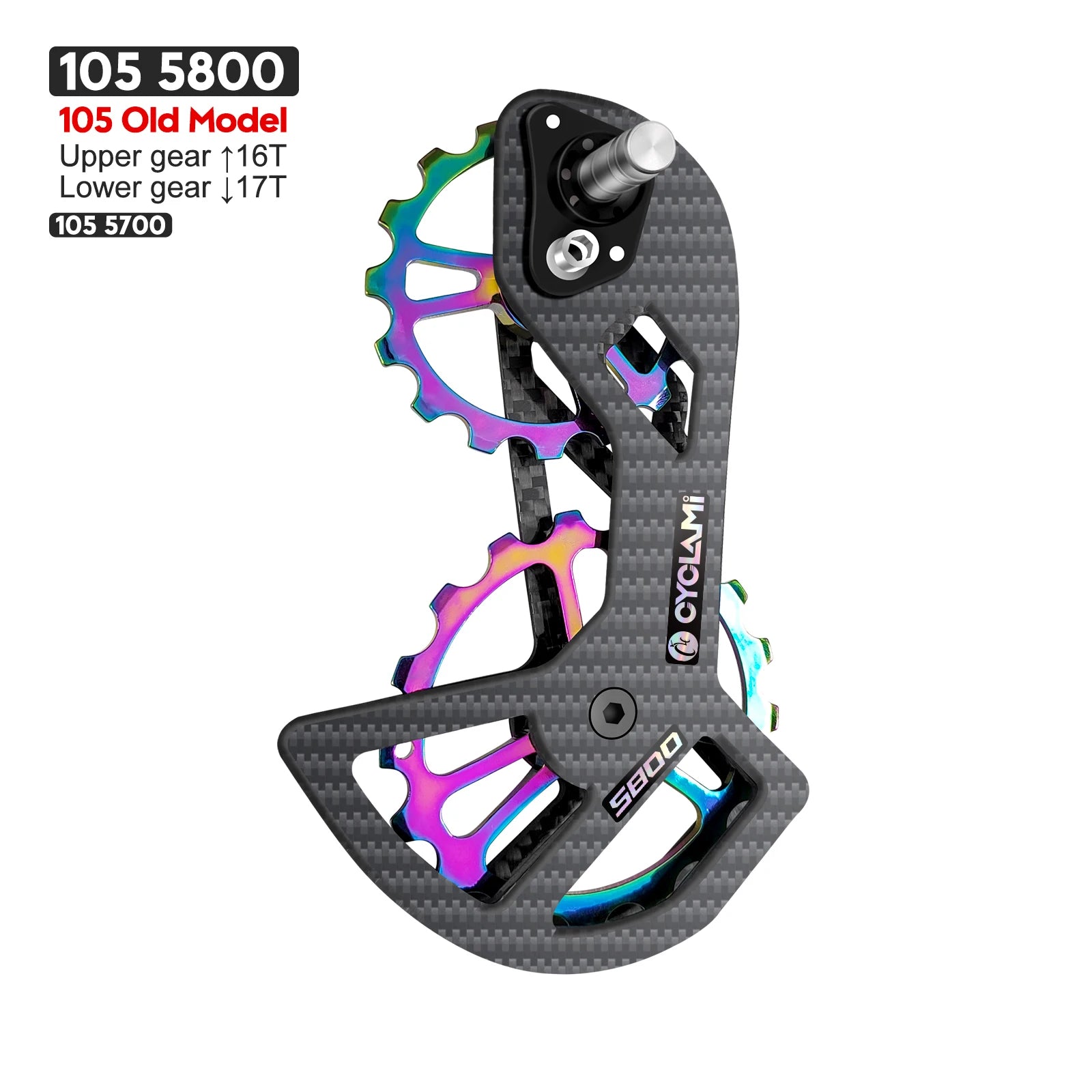 CYCLAMI Bike Carbon Rear Derailleurs Bicycle Ceramic Bearing Wheel Set For SHIMANO Ultegra DURA ACE UT R8000 105 R7000 5800 6800