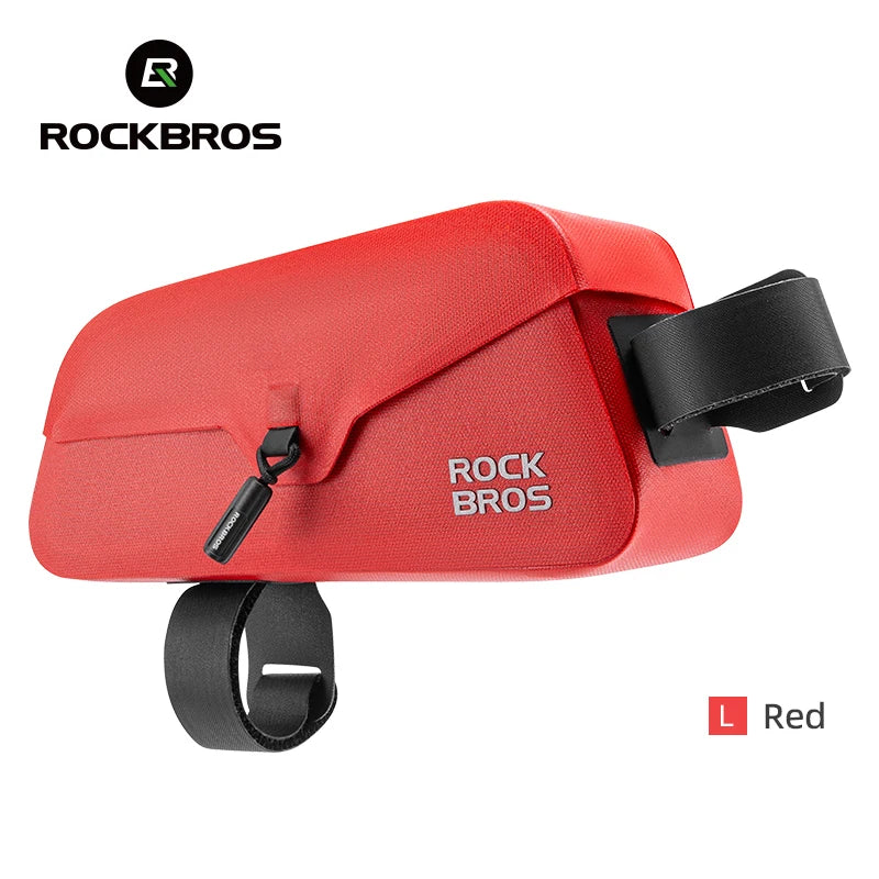 ROCKBROS Cycling Bag 0.6L Or 0.9L Magnetic Waterproof Road Bike Bag Front Beam Tube Bag Riding Bicycle Bag Accessories
