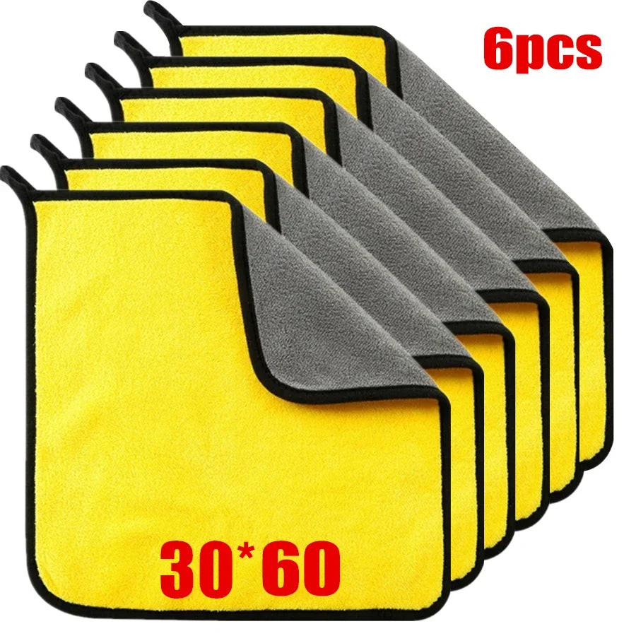 1/2/6 pcs Microfiber Cleaning Cloths