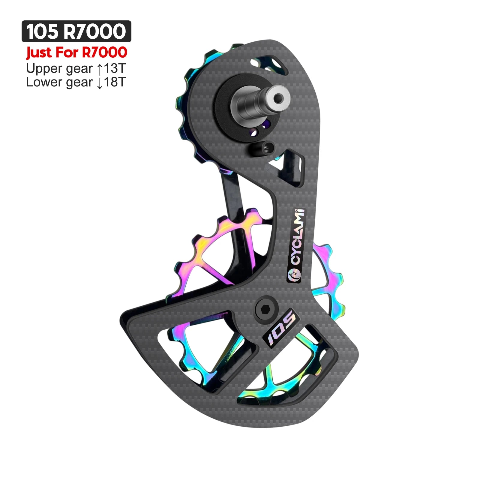 CYCLAMI Bike Carbon Rear Derailleurs Bicycle Ceramic Bearing Wheel Set For SHIMANO Ultegra DURA ACE UT R8000 105 R7000 5800 6800