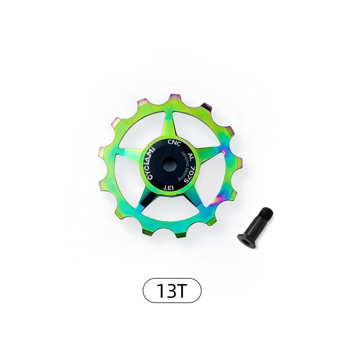 CYCLAMI 13T 16T 17T 18T MTB Bicycle Rear Derailleur Jockey Wheel Ceramic Bearing Pulley AL7075 CNC Road Bike Guide Roller Idler