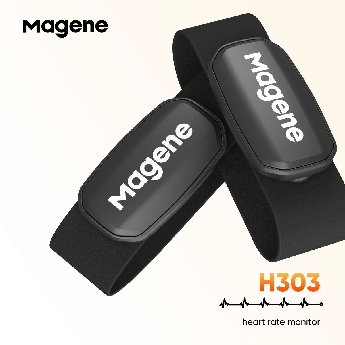Magene H303 Heart Rate Sensor Bluetooth ANT Upgrade HR Monitor With Chest Strap Dual Mode Computer Bike  Sports Band Belt