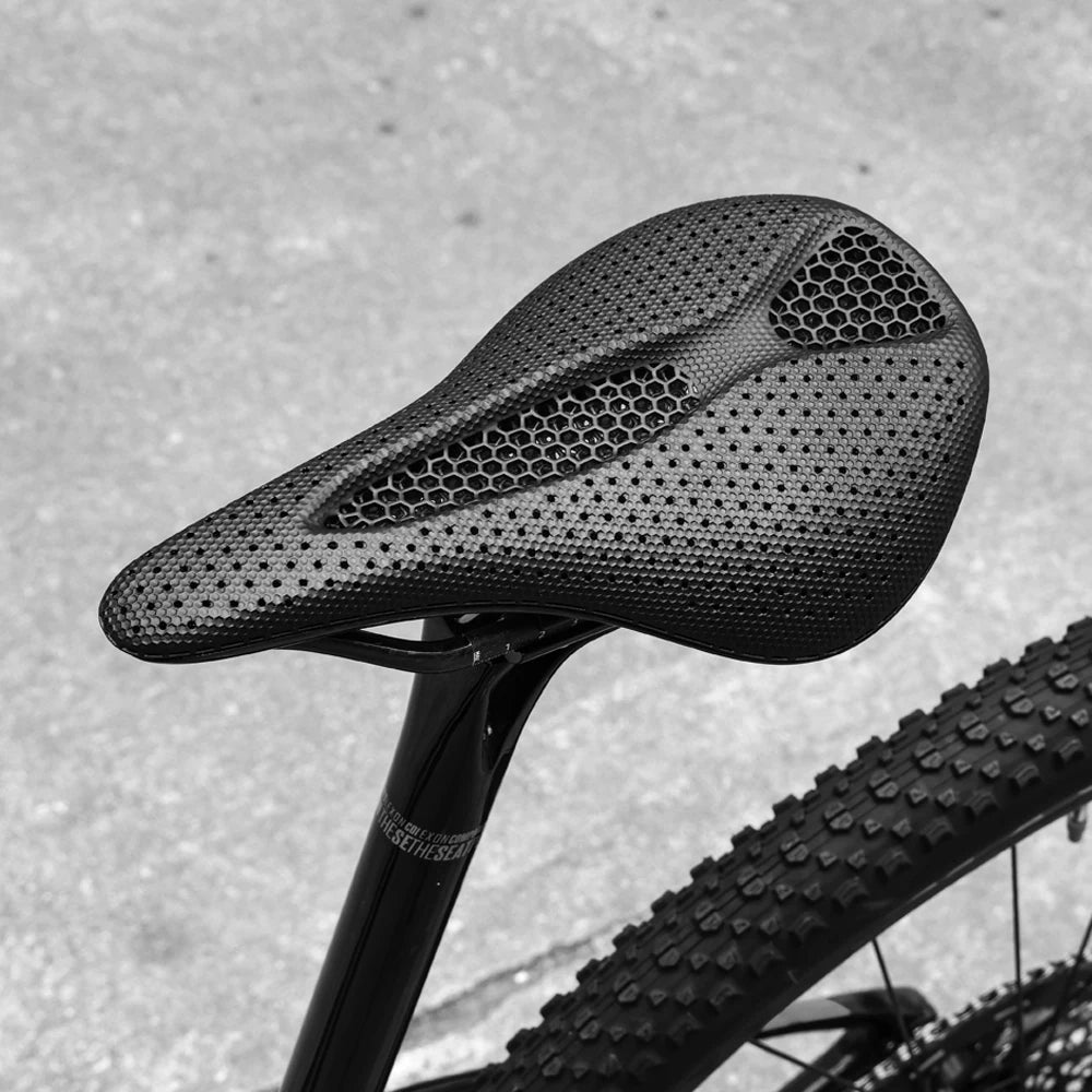 Ryet 3D Printed Carbon Saddle 145/155MM 130g (oval rails 7x9 mm)