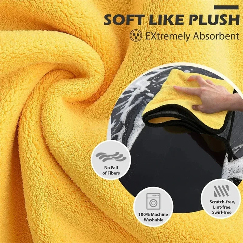 1/2/6 pcs Microfiber Cleaning Cloths