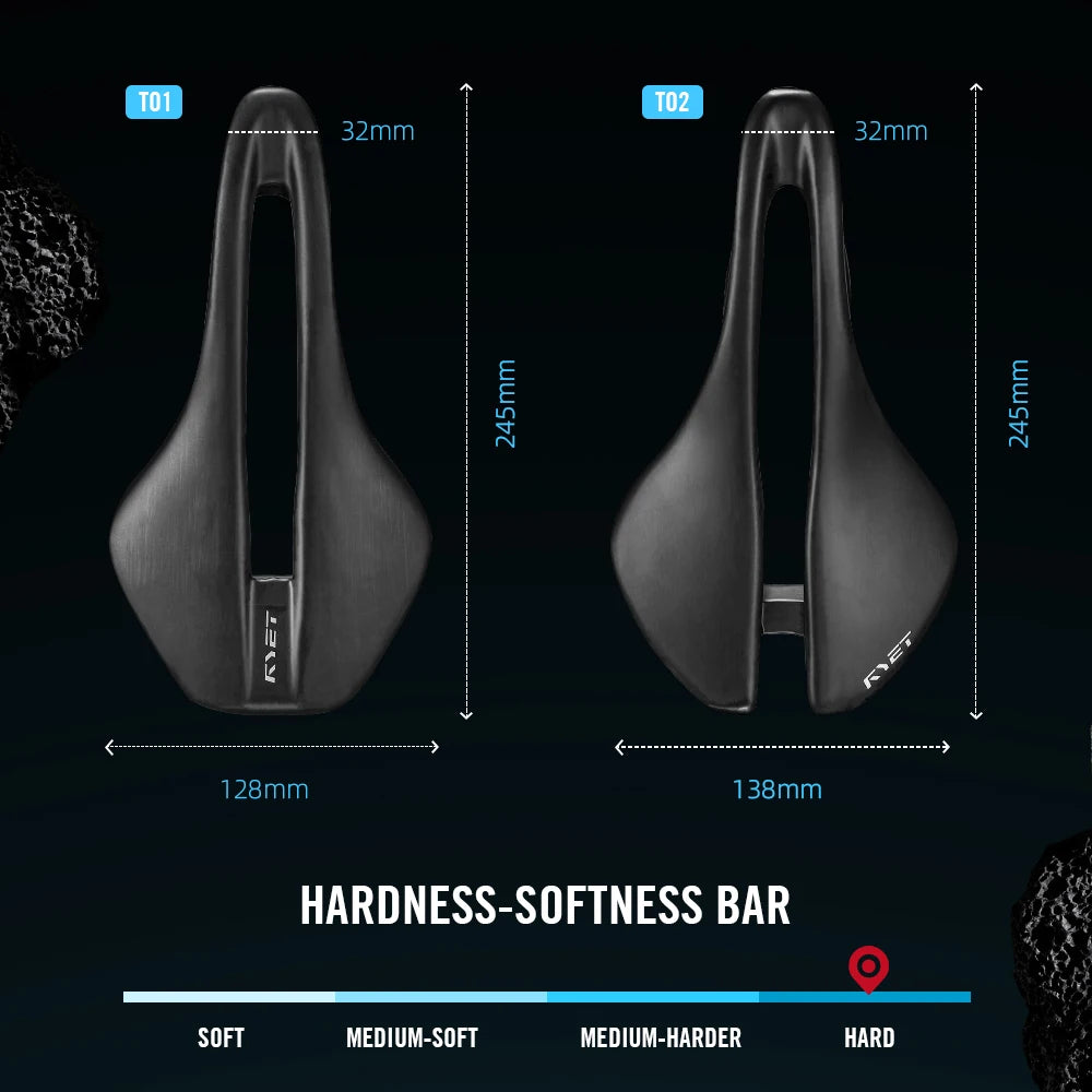 2025 RYET Ultralight Full Carbon Saddle Leather (oval rails 7x9mm)