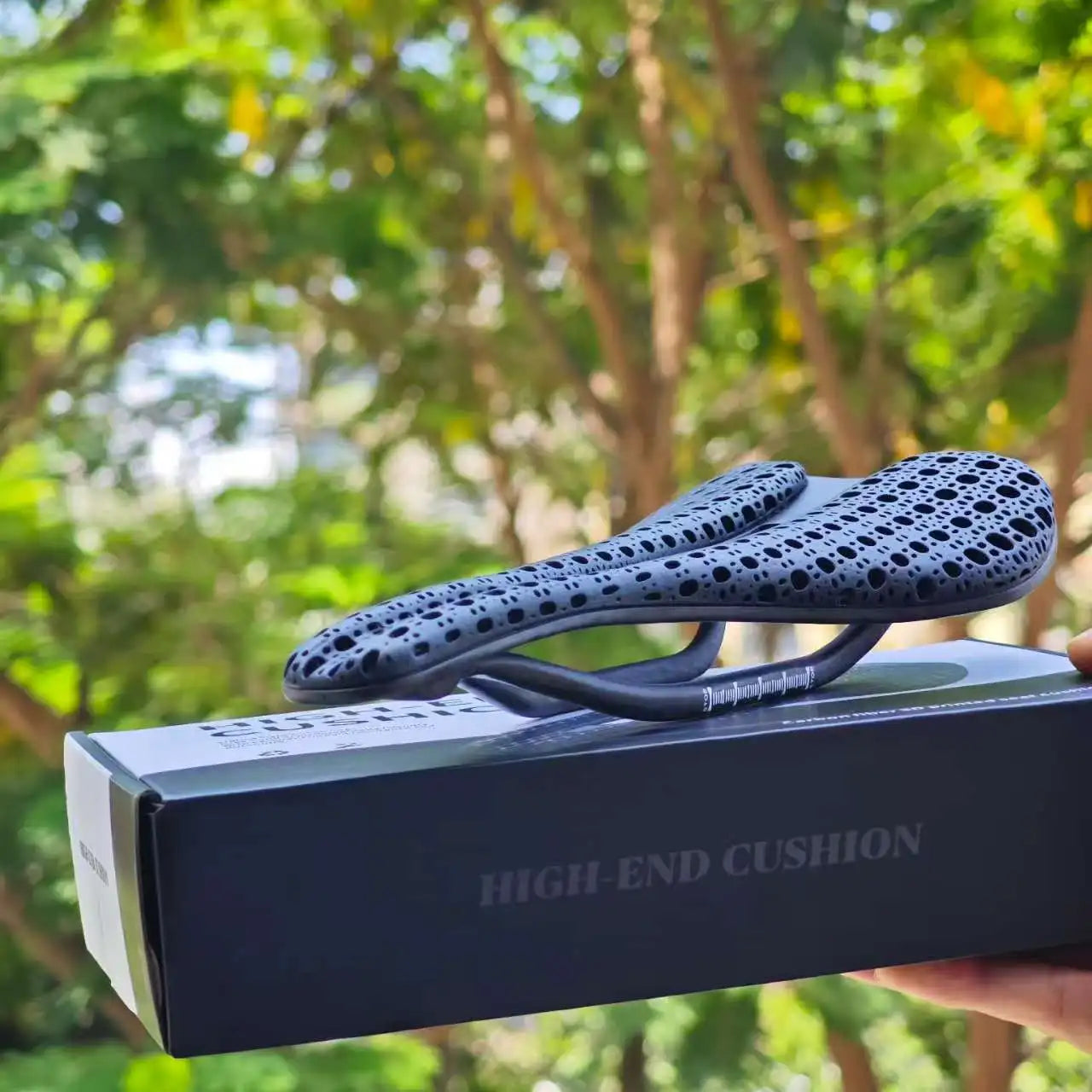 GOLDIX NEW 3D Printing Bicycle Carbon Saddle Ultra Light Highway MTB Racing Saddle Bicycle Cushion Bicycle Seat Accessories