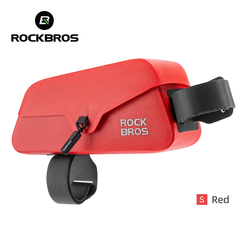 ROCKBROS Cycling Bag 0.6L Or 0.9L Magnetic Waterproof Road Bike Bag Front Beam Tube Bag Riding Bicycle Bag Accessories
