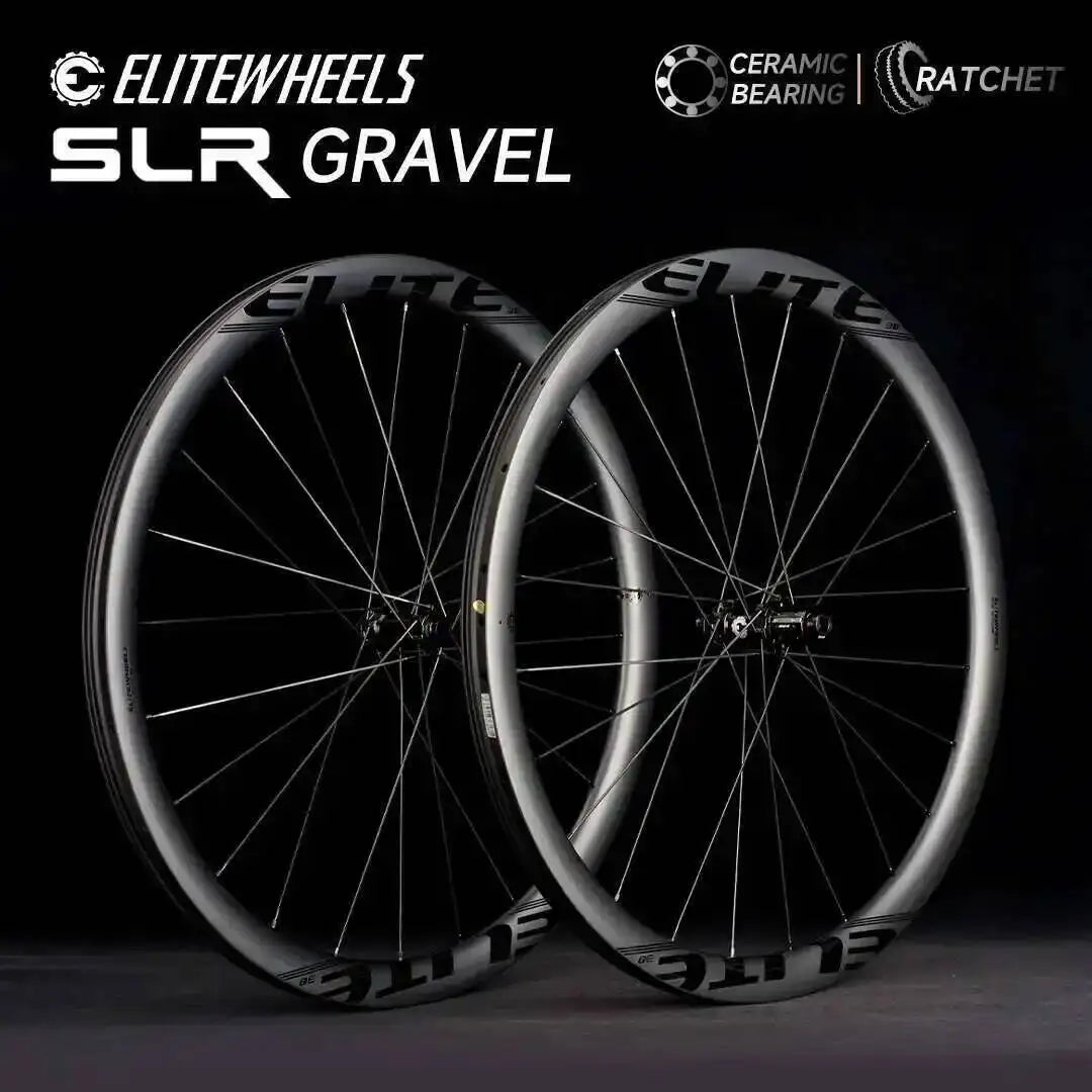 ELITEWHEELS GRAVEL Carbon Wheelset  Ratchet System 36T Disc Brake SLR 700C Cyclocross Wheels Center Lock SHIMAN0 XDR Hub 35x32mm