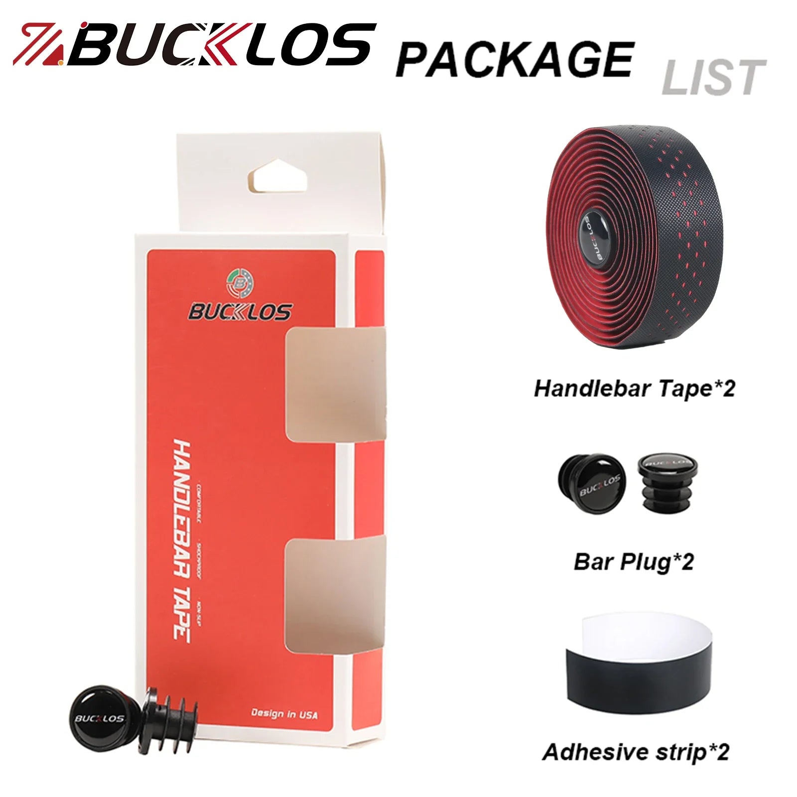 BUCKLOS Professional Gravel Bike Handlebar Tape Shockproof Comfort Road Bicycle Bar Tape Bike Handle Bar Belt Cycling Parts