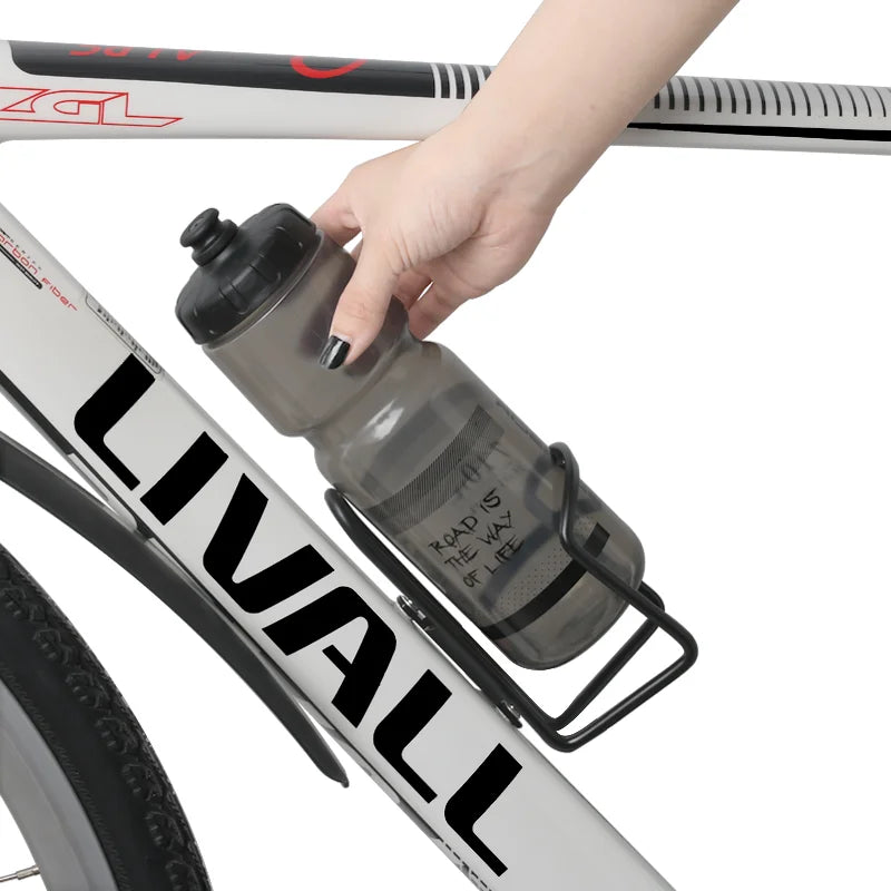 Bicycle Water Bottle Cage Aluminum Alloy Bike Drink Water Bottle Rack Holder Mount Lightweight One-Piece Cycling Accessories
