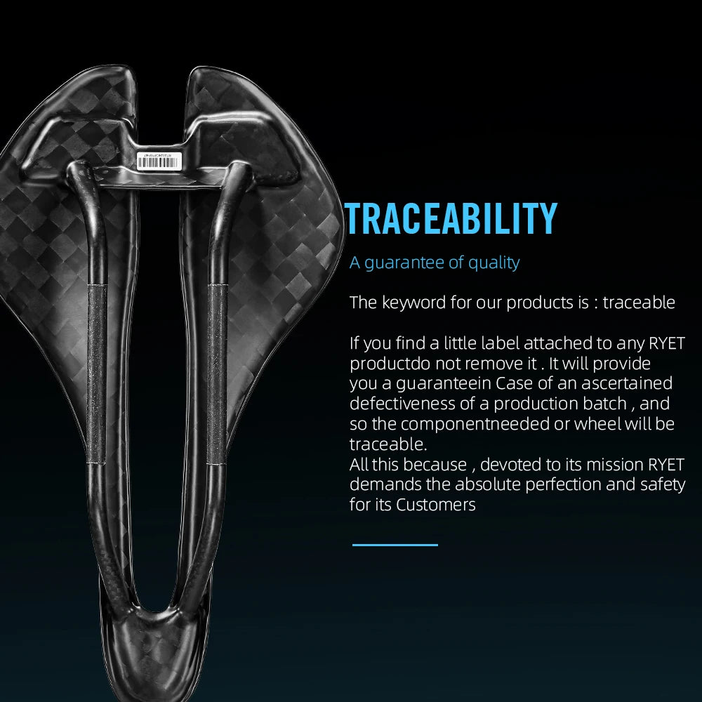 2025 RYET Ultralight Full Carbon Saddle Leather (oval rails 7x9mm)