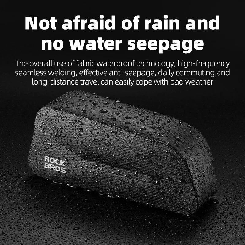 ROCKBROS Cycling Bag 0.6L Or 0.9L Magnetic Waterproof Road Bike Bag Front Beam Tube Bag Riding Bicycle Bag Accessories